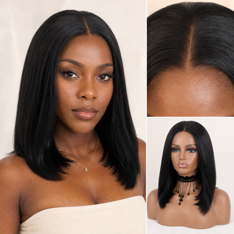 14-Inch Straight Bob Lace Wig: Why Short Glueless Wigs Are Trending